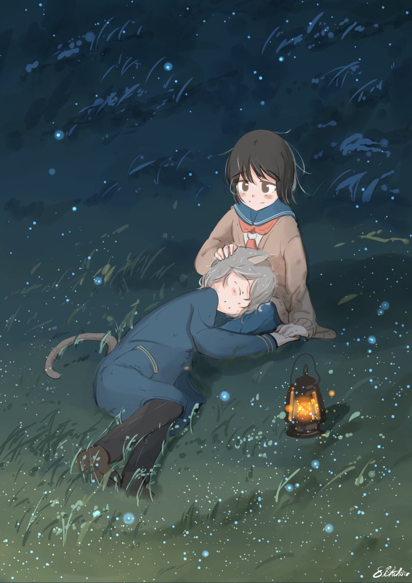 「ここがいちばん安心する 」|桜田千尋🌖2月17日よりプラネタリウムコラボのイラスト