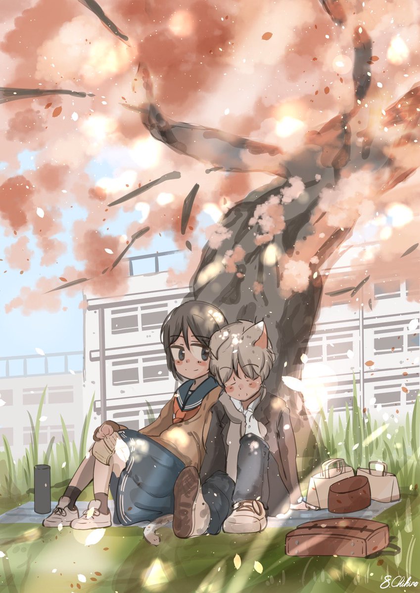 「ここがいちばん安心する 」|桜田千尋🌖2月17日よりプラネタリウムコラボのイラスト