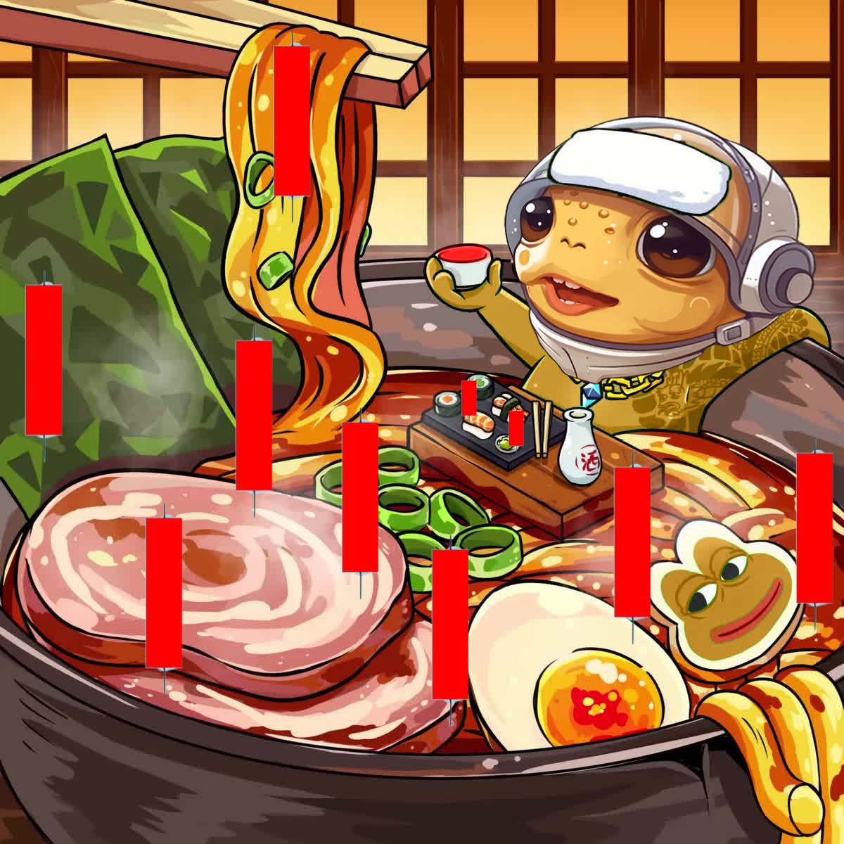 TurboToadToken's tweet photo. GM to the hungry toads. $Turbo https://t.co/edJRnuVoBF