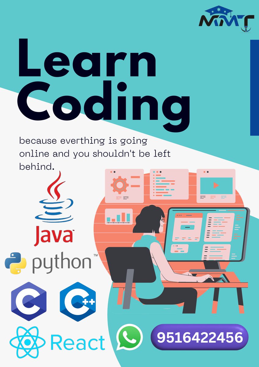 MMTI_Bhopal's tweet image. 📷 Exciting News! 📷
Embark on a coding journey with our upcoming Java and Python coding language courses! 📷📷 The January batch is now open for registration. 📷 Act fast and secure your spot today! Call us at 9644004360 to kickstart your coding adventure. 📷📷📷#CodingCourses