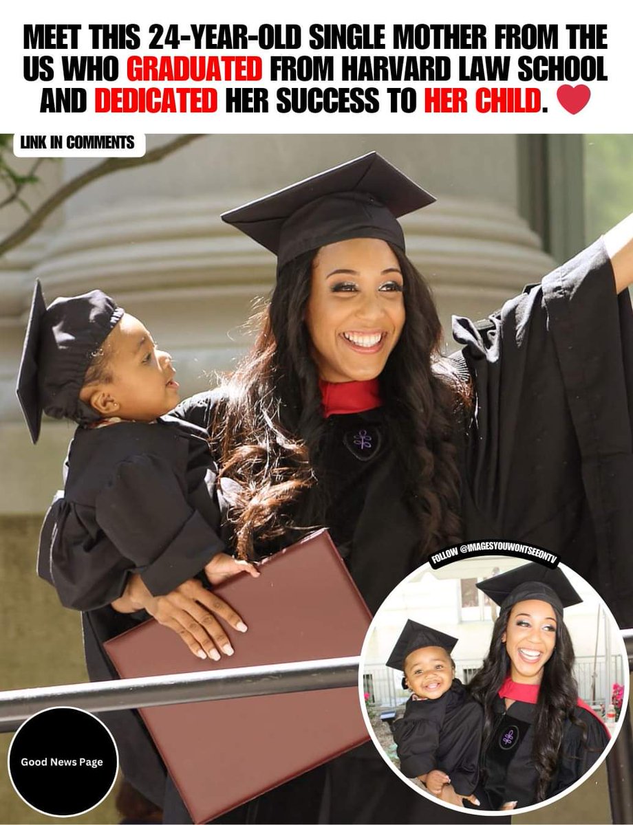 29dez's tweet image. Briana Williams proudly attributes her success graduating from Harvard Law School to her daughter, Evelyn. 🌟👩🏽‍🎓

#harvardgrad #motherhoodjourney #inspirationfromwithin