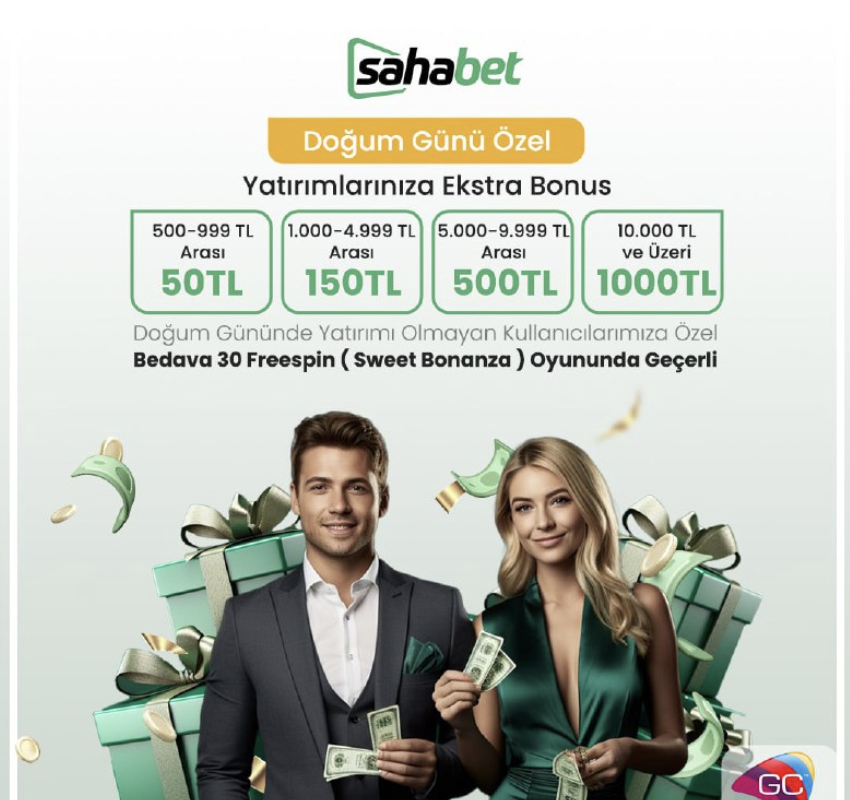 DOĞUM GÜNÜ HEDİYENİZ BİZDEN! 🎂

🎁 Şahane bir doğum günü sürprizi Sahabet'te sizi bekliyor!