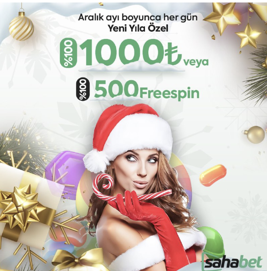 2️⃣Aralık Ayı Boyunca Her Gün Yeni Yıla Özel
0️⃣1.000 TL Bonus Veya 500 Adet Freespin!
2️⃣Sahabet'te Fırsatları Kaçırma
4️⃣Big Bass Christmas Bash, Starlight Christmas, Ding Dong Christmas Bells.