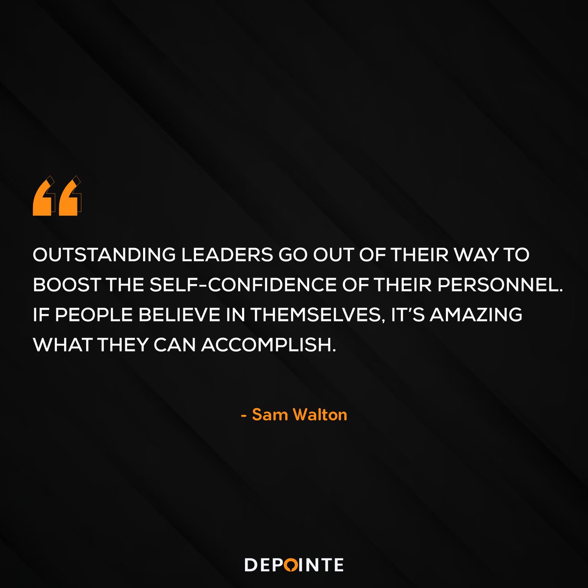 Depointe1's tweet photo. As a leader, create a friendly, conducive and accommodating atmosphere around the working environment, this can help boost employees self-confidence and their commitment to work.

#qotd #employeeengagement https://t.co/U0gmZjchko