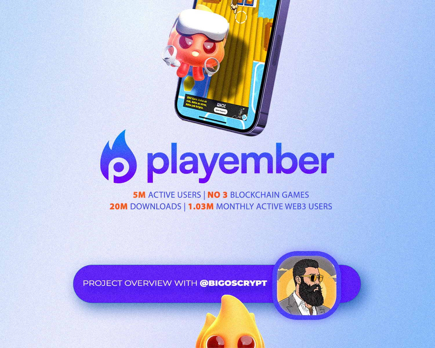 Big◎s on X: Gm everyone ☕️ Today, on another episode of Project Overview  with BigOs, let's dive into the captivating world of @play_ember , a mobile  gaming company founded by the dynamic
