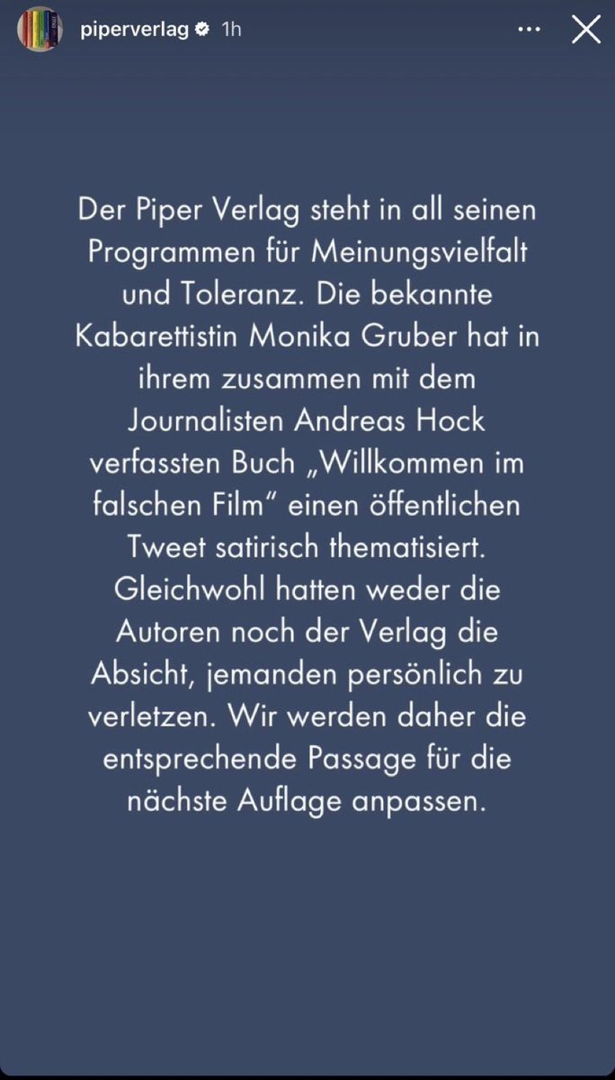 LostInFraming's tweet photo. 🧵

1
„Meinungsvielfalt“ = von Marginalisierten autoritär angeeignetes und reframetes (=verdrehtes) Wort, das nun nicht mehr den Einbezug systemisch marginalisierter Perspektiven, sondern die Extremisierung des Autoritären im Diskurs meint https://t.co/zvYVvAapZR