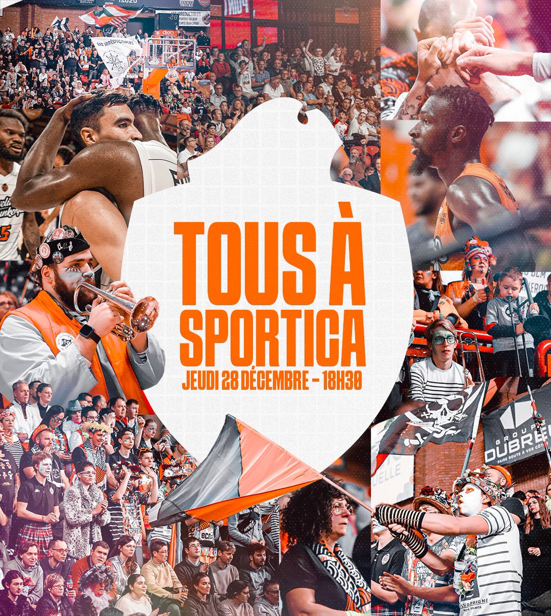 BCMBasket's tweet image. À l’initiative de nos groupes de supporters, nous vous donnons rendez-vous ce jeudi 28 décembre dès 18h30 pour rendre un dernier hommage à Sportica 🧡

La collecte de peluches initialement prévue aura bien lieu, on compte sur vous pour en ramener le maximum 🧸🫶🏻

#TousBCM