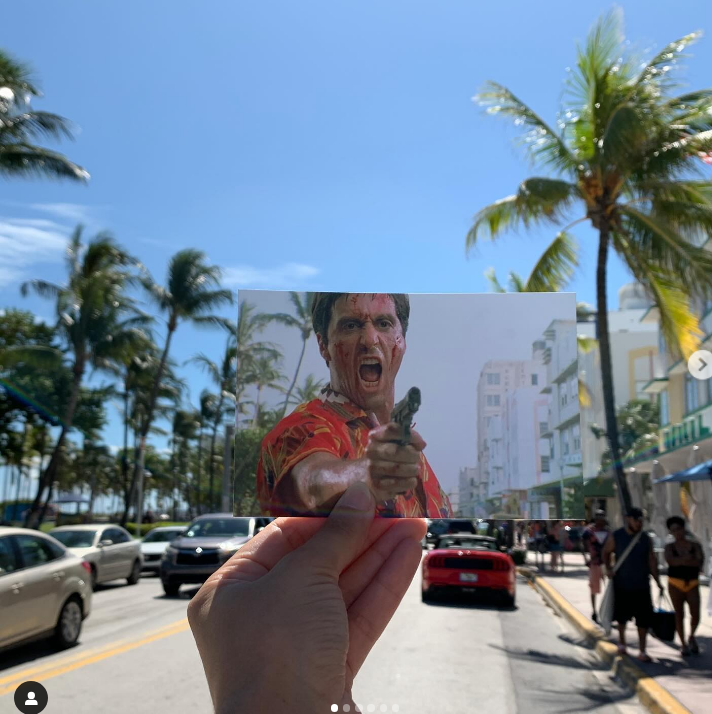 filmmiami_'s tweet photo. Happy 40th anniversary and shout out to Brian De Palma's "Scarface", starring Al Pacino, #michellepfeiffer and screenplay by @theoliverstone, filmed in Miami-Dade. Photo credit: @filmtourismus #scarface #iconicmovies #miamidadefilms @miamibeachnews https://t.co/7RleUESVew