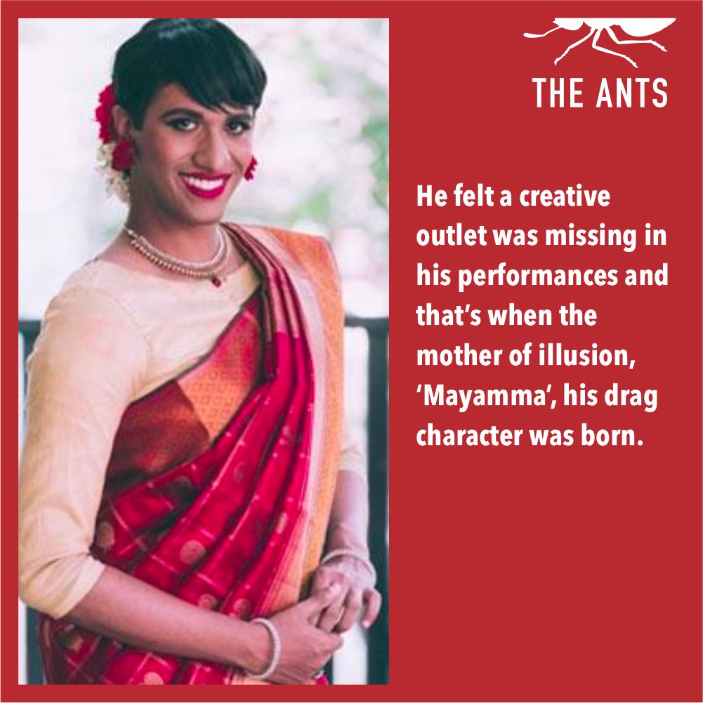 Mayamma- The Indian Queen Of Drag
The meticulous story of Alex Mathew from a karaoke performer to becoming Mayamma, the most popular Indian drag queen.
Read more: theants.org/stories/mayamm…

#mayamma #drag #indiandrag #dragqueen #indiandragqueen #dragqueenjourney #theants