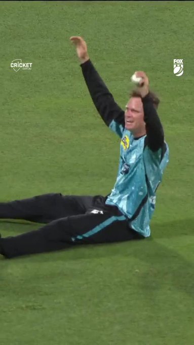 One of the hardest working caught and bowled dismissals you will see!  📹 Credits: Twitter/cricketcomau
