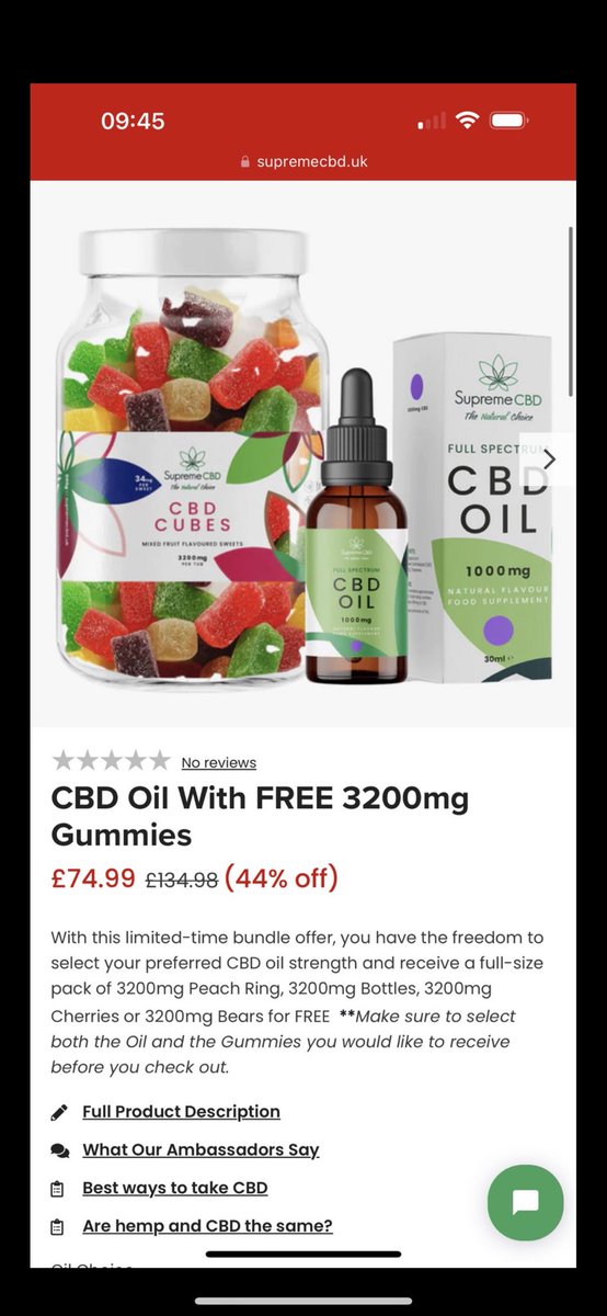 afowler06's tweet photo. BOXING DAY OFFER - Everyone gets A FREE 3200mg gummies today worth £70 with ANY BOTTLE OF @supreme_cbd bought on this link https://t.co/NMXDsKua6b use code FOWLER40 at checkout AND STILL SAVE 40% at CHECKOUT 🔥 https://t.co/bMcsNM3sws