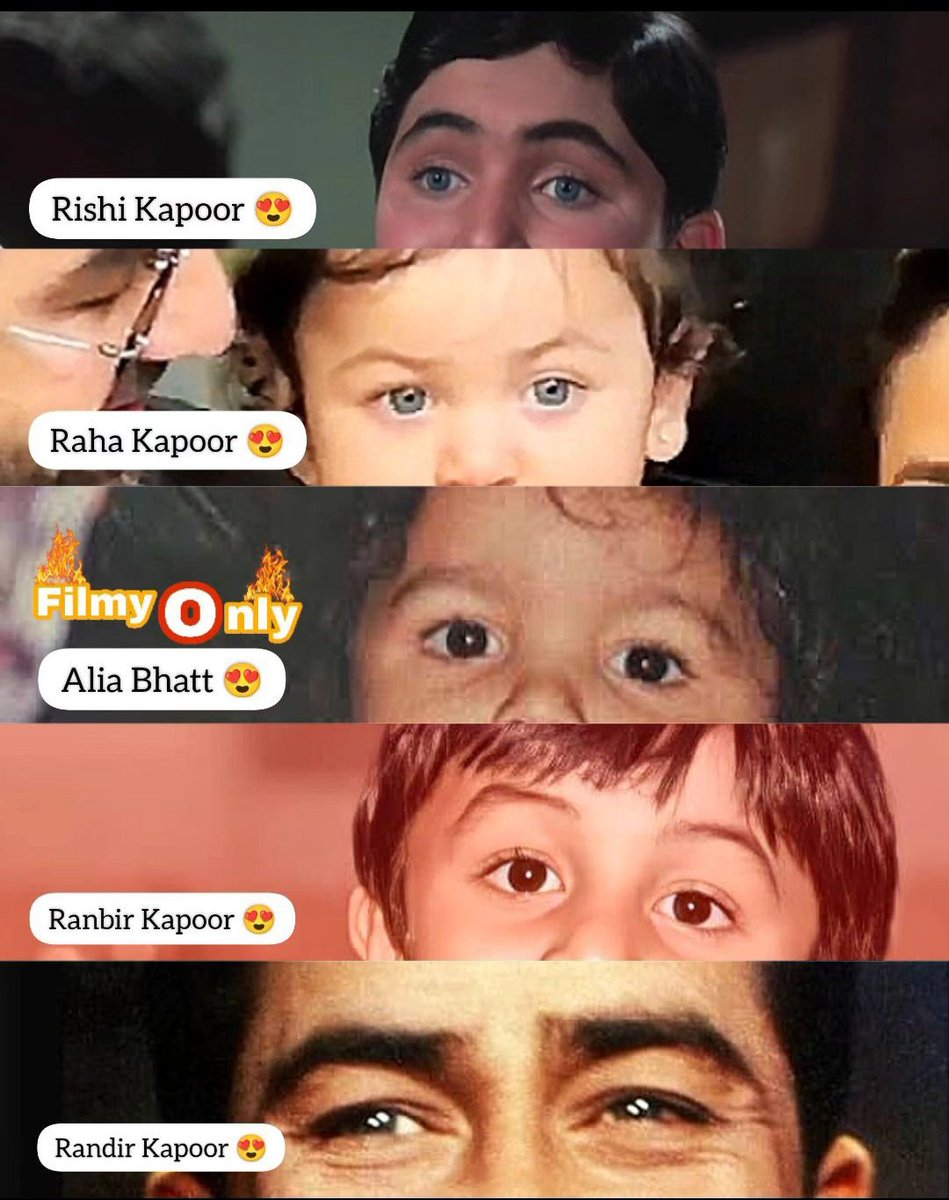 #Kapoors Eyes 👀👀👀😍😍😍

#RishiKapoor ! #RahaKapoor ! 
#AliaBhatt ! #RanbirKapoor𓃵 ! #RanbirKapoor ! #RandhirKapoor