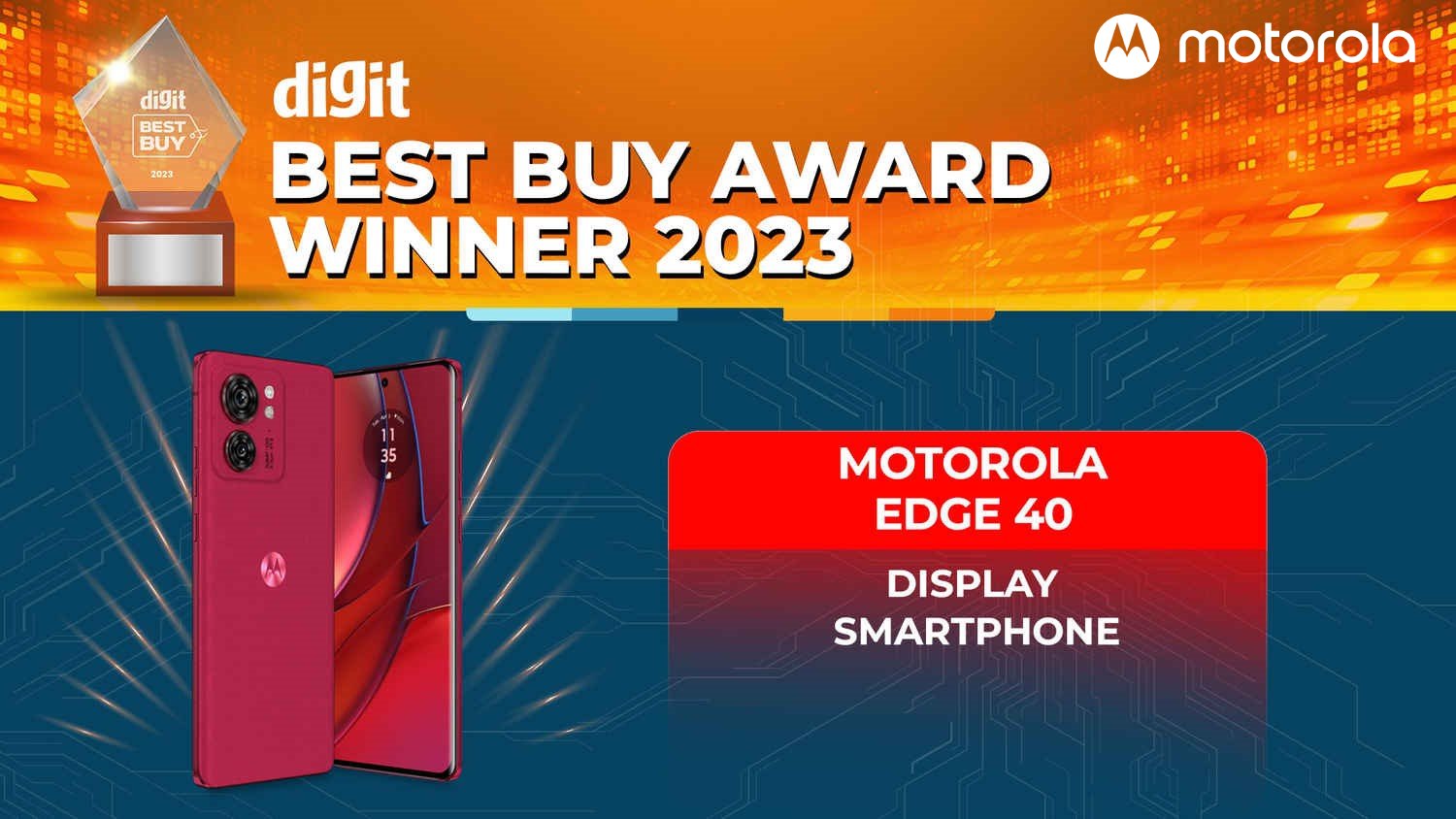Smartphone with best display - motorola edge