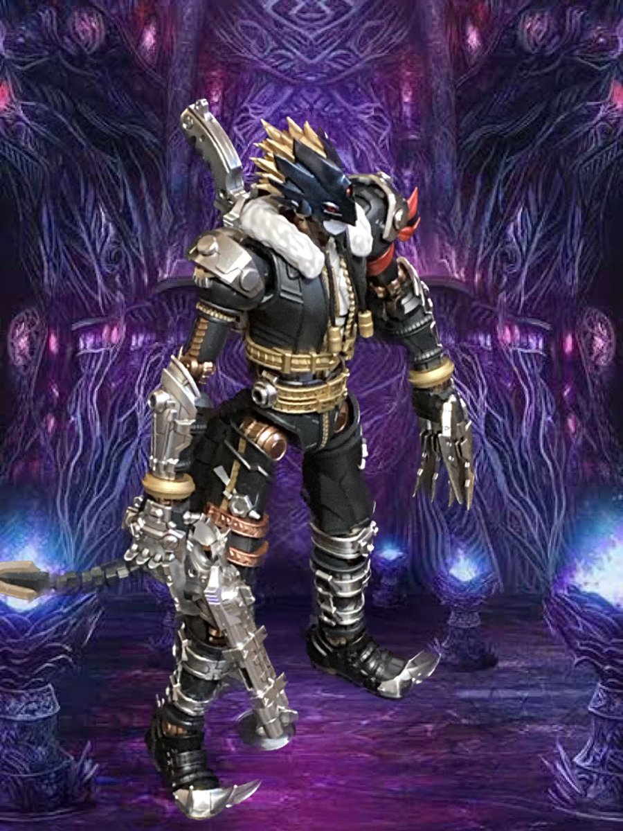 mevius423's tweet photo. ベルゼブモン完成‼️
オリジナルアンプリファイド塗装
今回のテーマはマスキング
なかなか良い魔王感‼️
#プラモデル 
#デジモン 
#フィギュアライズスタンダード
#ベルゼブモン
#背景合成 https://t.co/6rqadhlQyK