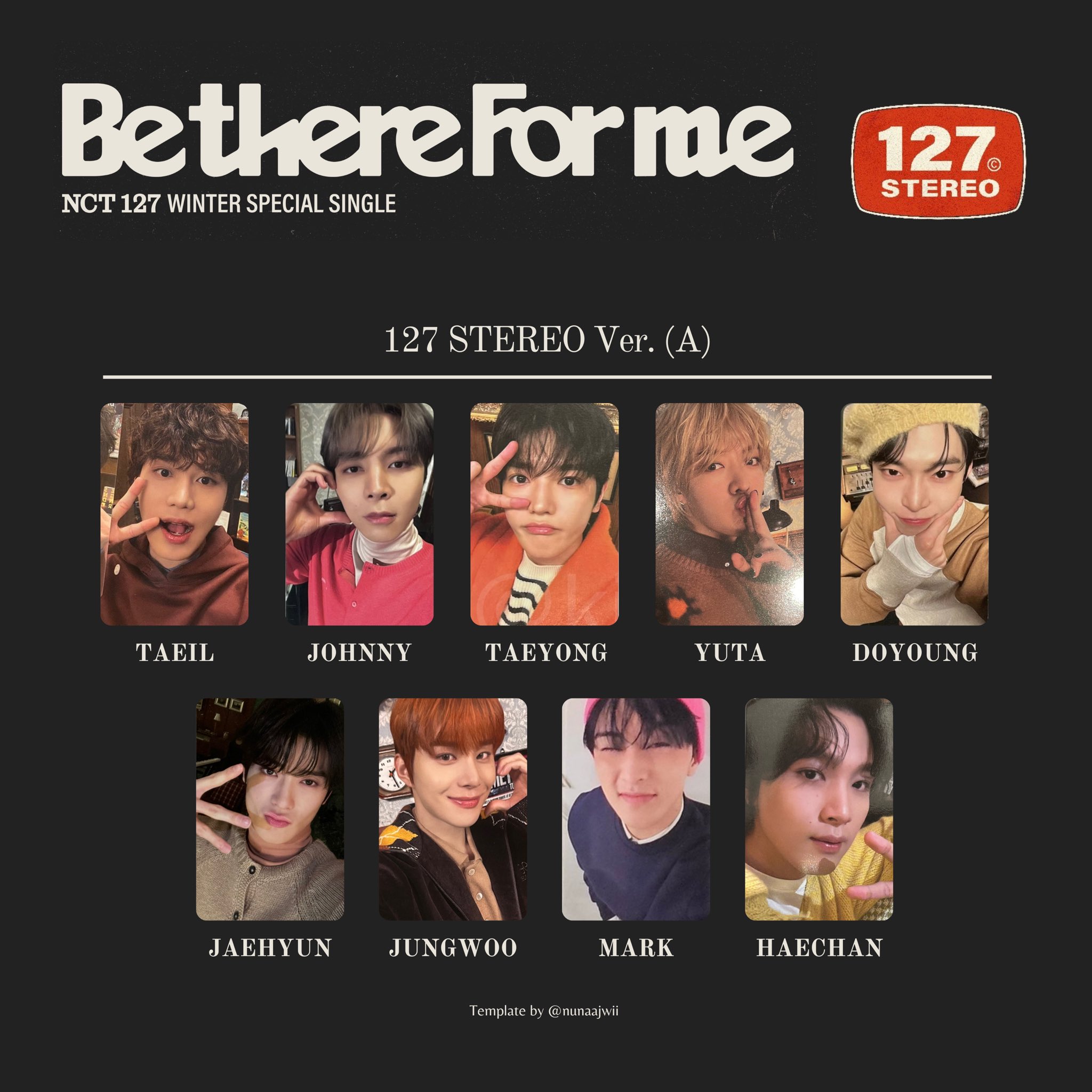 NCT 127 マーク be there for me トレカ  stereo NCT 127 マーク be there for me トレカ stereo NCT 127 マーク be