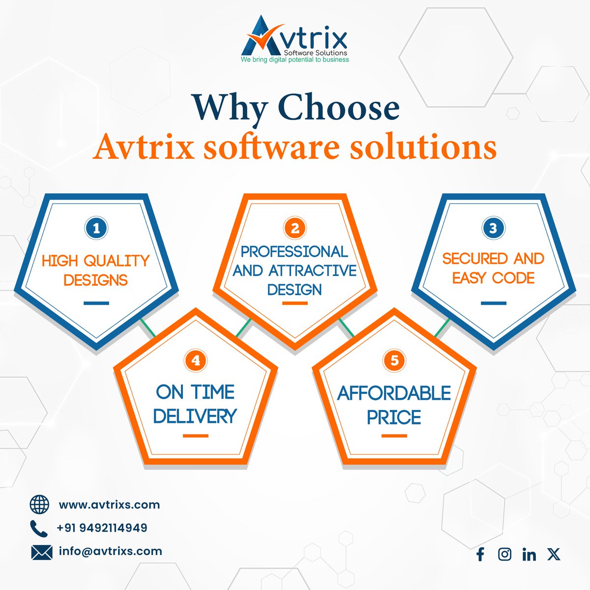 AvtrixSoftware's tweet image. Find the right web design and development company for your business growth. Integrate your Business with our Innovative Website Design Team.
visit: avtrixs.com
+91 9492114949
#avtrixsoftwaresolutions #webdevelopmentservices #websitedesign #SEOStrategies #webdesigning