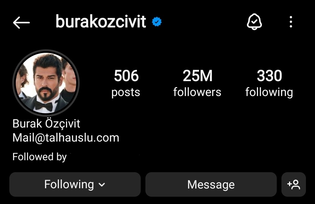 النجم بوراك اوزجيفيت يصل إلى 25 مليون متابع على حسابه في الانستقرام

#KuruluşOsman 
#BurakÖzçivit