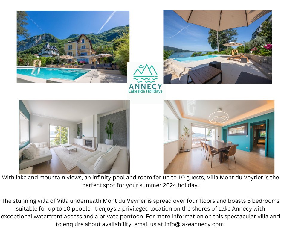AnnecyAgency's tweet photo. A destination to explore Lake Annecy in the heart of the Haute-Savoie. #lakeannecy #France #chalets #holidayschalet #frenchchalet #luxurytravel #travel #annecyanimation https://t.co/i98TGT8V8Q