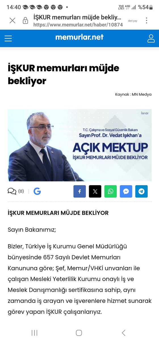 İŞKUR MEMURLARI HAKKINI İSTİYOR...

memurlar.net/haber/1087465/…

<a href="/csgbakanligi/">T.C. Çalışma ve Sosyal Güvenlik Bakanlığı</a> 
<a href="/isikhanvedat/">Prof. Dr. Vedat Işıkhan</a> 
<a href="/TurkiyeIsKurumu/">İŞKUR</a>