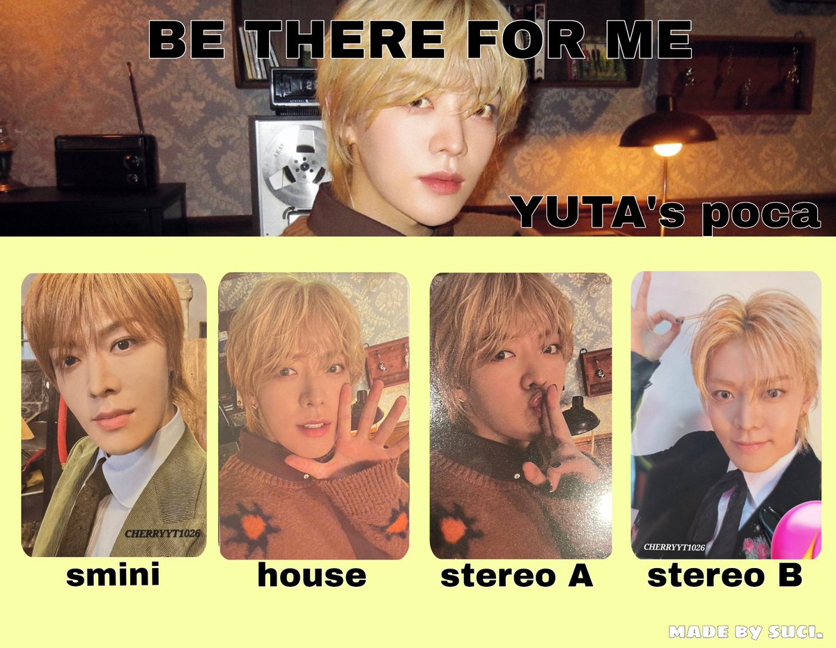 BE THERE FOR ME】 YUTA's photocard template #유타 포카 #yuta #悠太