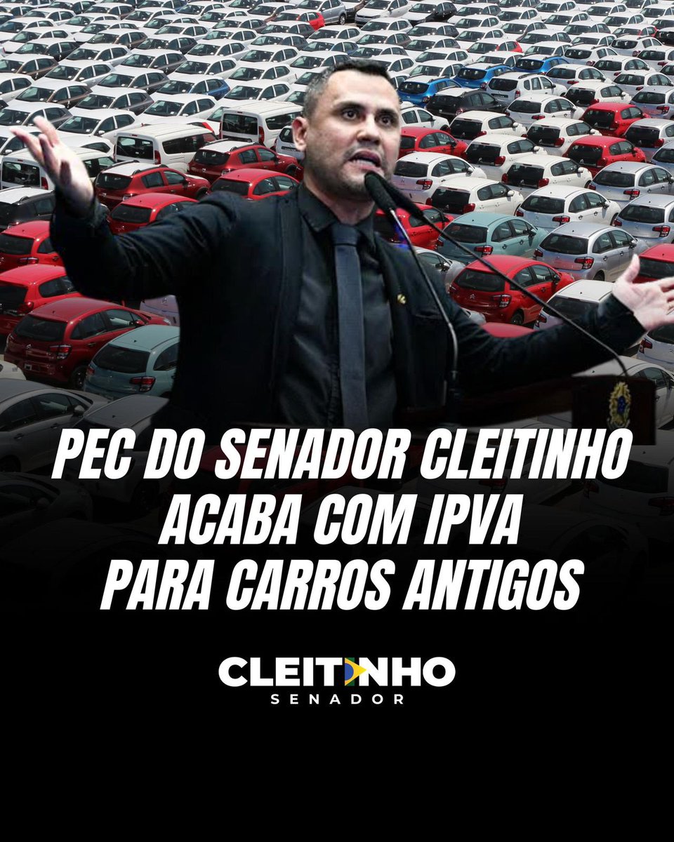 Consegui 39 assinaturas dos senadores para minha PEC que acaba com IPVA de carros antigos. 
Estados onde já existe isenção para carros com menos de 20 anos continuarão da forma que está.