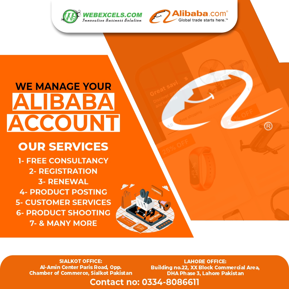 web_excels's tweet image. Seamless Success with Web Excels: Elevate your Alibaba game with our expert Account Management Services. From optimizing listings to strategic insights, we&apos;ve got your business covered. Unlock the full potential of your Alibaba presence and soar to new heights.