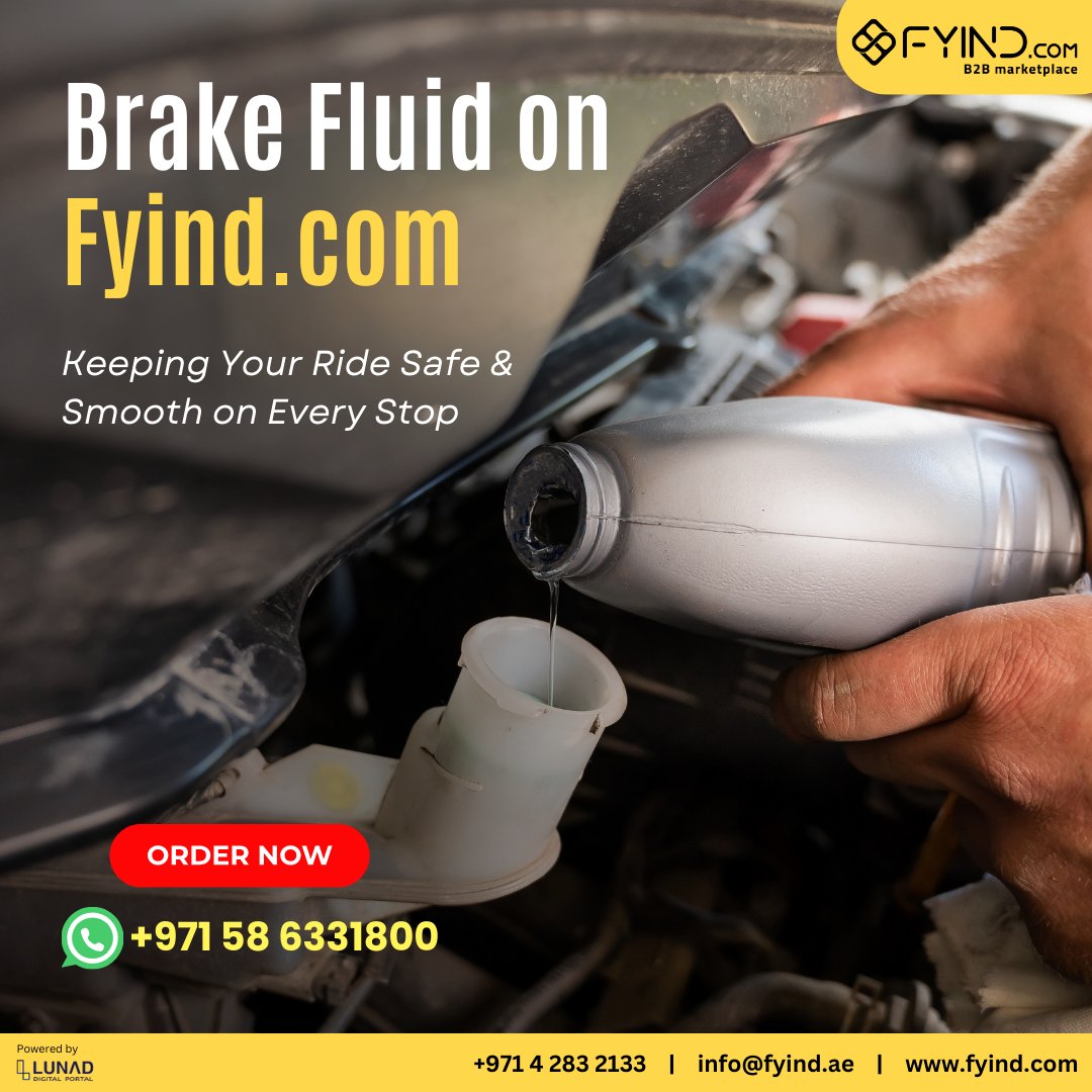 Explore a reliable selection of Brake Fluids on FYIND - fyind.com/uae/en/lubrica…

.

#sharjah #saudiarabia #dubai #b2b #b2bmarketplace #industrialsupplies #brakefluid #lubricants #fuel #automotiveindustry #hydraulics