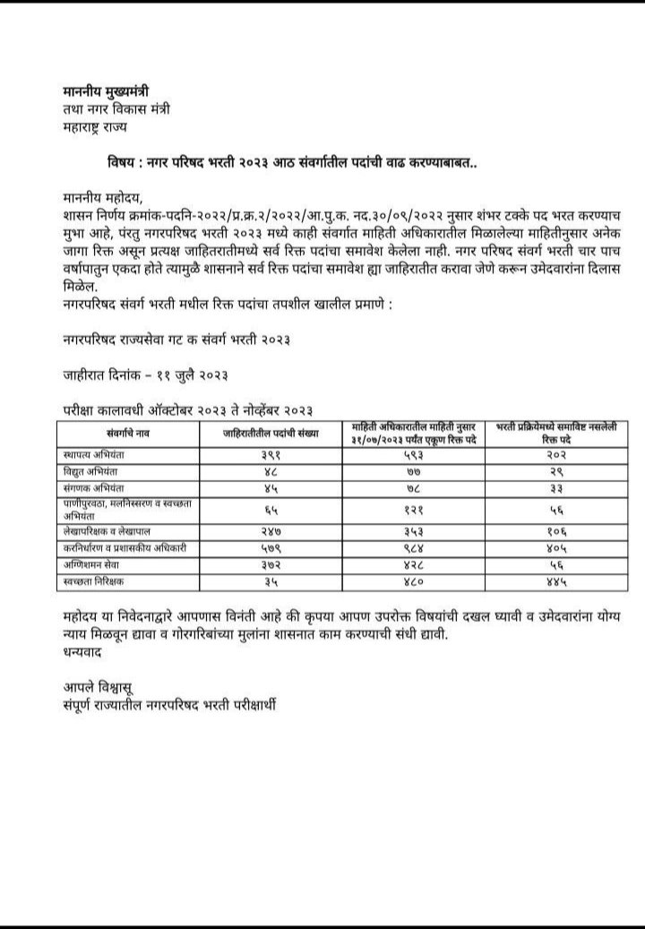 TusharP08514696's tweet photo. नाशिकचे लोकप्रिय, तडफदार, कार्यसम्राट खासदार @mphemantgodse हेमंत आप्पा गोडसेंनी आपली नगरपरिषद जागावाढी ची मागणी CM साहेबांपर्यंत पोहचवली त्याबद्दल खुप खुप धन्यवाद. 👏👏
आप्पासाहेब पाठपुरावा करून गोरगरीब घरातील बेरोजगार युवकांना फायदा करून देतील यात शंका नाही. दिलं से धन्यवाद🙏😊 https://t.co/5liHq5SWuD
