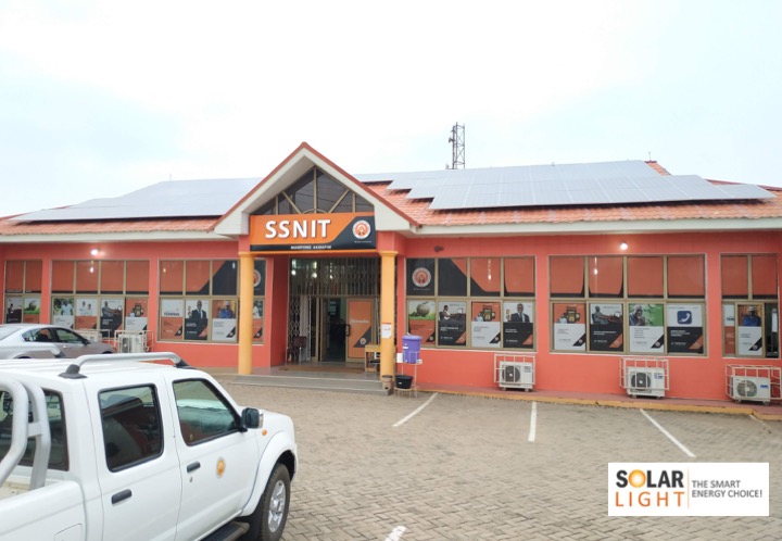 solarlightco's tweet photo. 20kWp Grid-tied solar system installation for SSNIT Akwapem Mampong Office by Solar Light Co. https://t.co/BIenCwtKKr