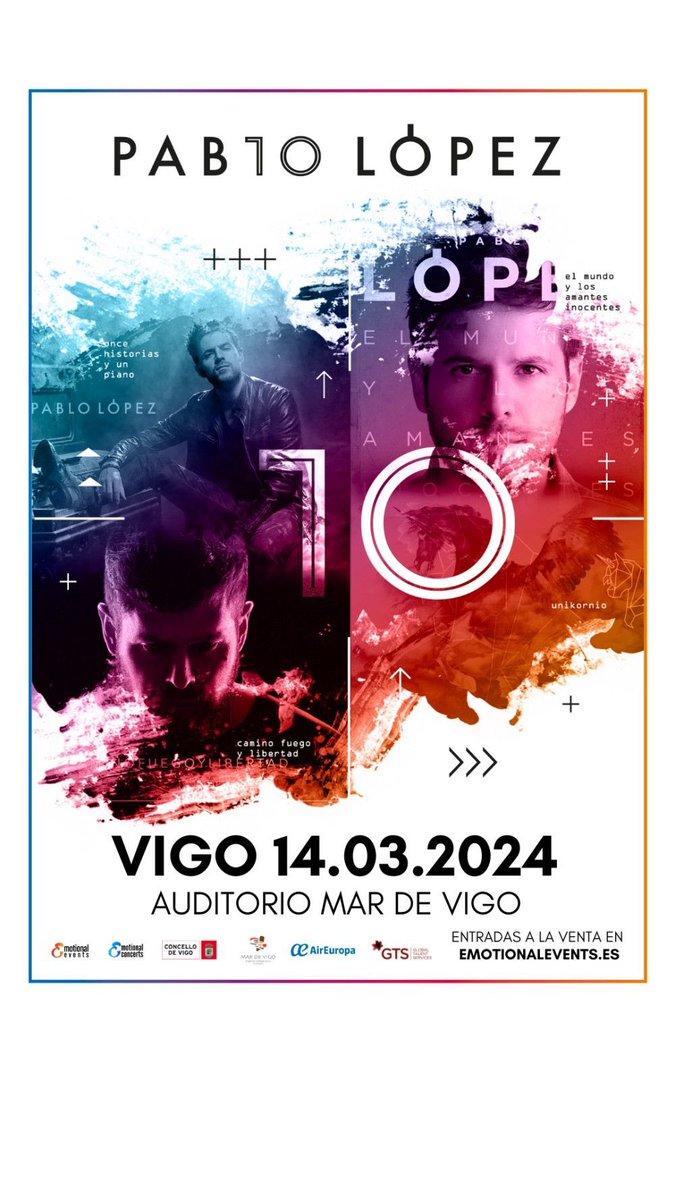 El 14 de marzo segunda fecha de <a href="/PabloLopezMusic/">Pablo López</a> en el <a href="/pcongresosvigo/">Auditorio Pazo de Congresos Mar de Vigo</a> Info:galiciaenconcierto.com/destacado/pabl…