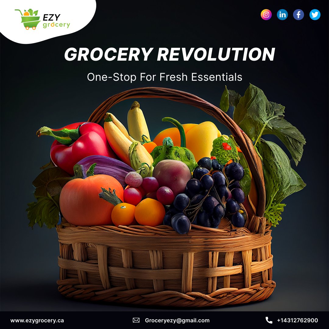 🛒 Grocery Revolution: Your one-stop for fresh essentials! 🌾🍅

Explore a world of quality products, unbeatable value, and a shopping experience that puts freshness at the forefront. Elevate your grocery shopping with us! 🛍️💚
#GroceryRevolution #FreshEssentials #QualityShopping