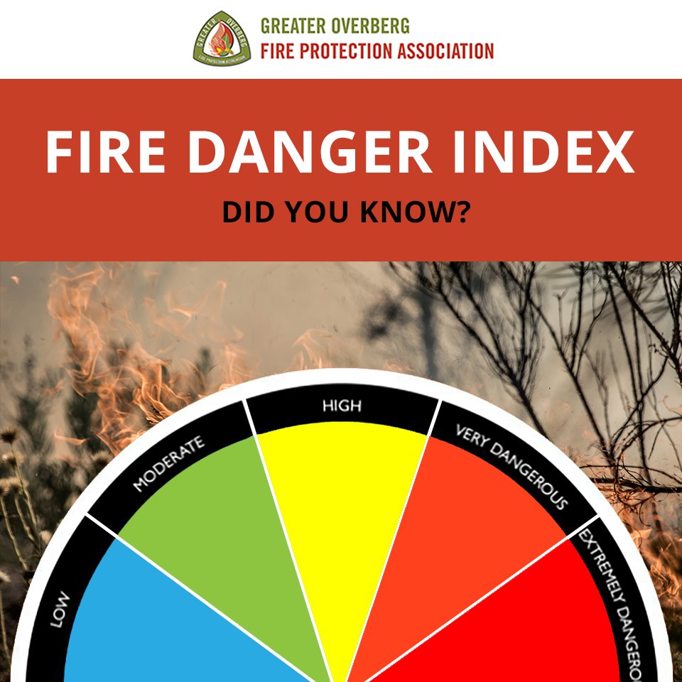 #DidYouKnow that there are certain things you can and cannot do, based on the Fire Danger Index, or FDI? Find out what the law says about brush cutters and mechanical activities on high-risk days: overbergfpa.co.za/fire-season/ #FireSeason2023_24