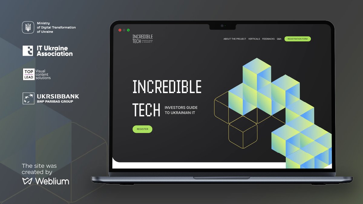 Attention #investors: The web version of the Incredible Tech Catalogue is now available!

Today, with @Mintsyfra, Top Lead, @Ukrsibbank &amp; <a href="/Weblium/">Weblium</a>, we present the Ukrainian #IT guide—100+ companies &amp; projects most viable for growth in #Ukraine &amp; worldwide: cutt.ly/Incredible-Tech