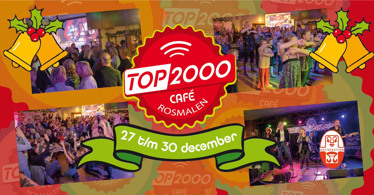 SoosSatisfactio's tweet photo. Zo meteen om 15.00 uur de aftrap van het TOP 2000 Café Rosmalen (De Kentering). Van 27 t/m 30 december elke dag gratis toegankelijk en voor alle leeftijden. https://t.co/GhDDqEcEdS