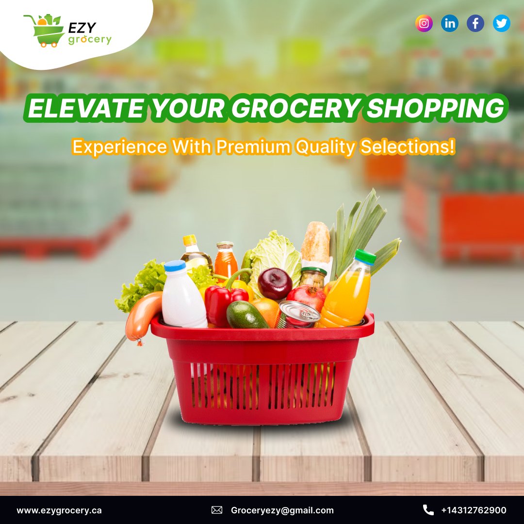 🛒 Elevate your grocery shopping experience with premium quality selections! 🌿🍇

Discover a curated range of top-notch essentials that redefine freshness and taste. Your one-stop shop for a luxurious and satisfying shopping journey!🛍️
#PremiumGrocerySelections #QualityShopping