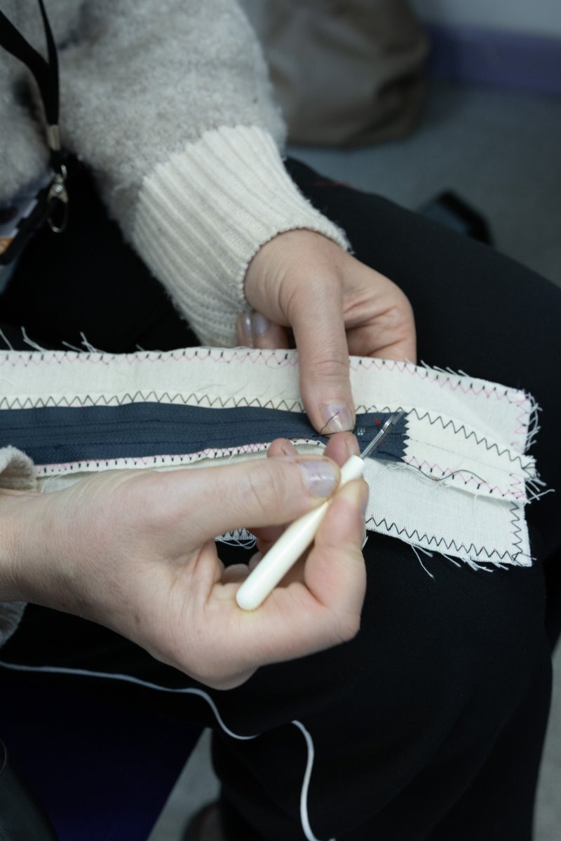 BoltonCollege's tweet photo. Embark on a creative journey with our Fashion, Textile, and Design courses. Explore the fundamentals of stitching, delve into the world of fabrics, and witness the beauty of handcrafted seams.🌟🧵
Take a look at these captivating glimpses from our Clothes Making Beginners class! https://t.co/J2VrLTkgZ0