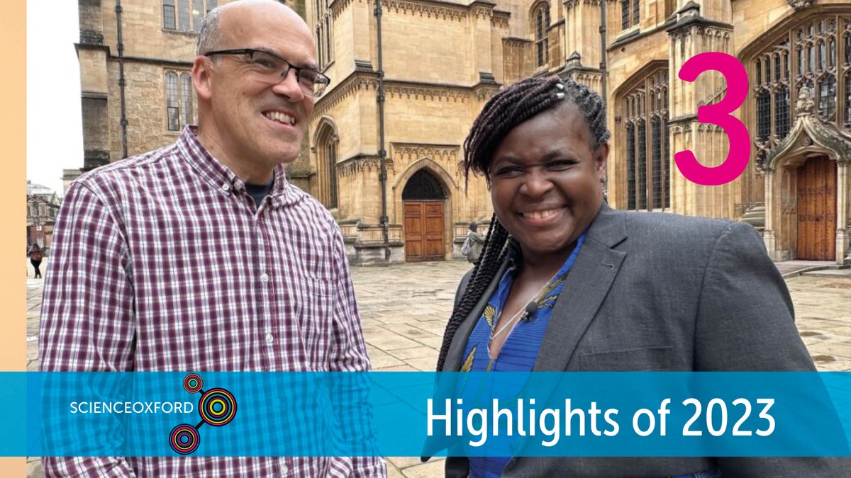 scienceoxford's tweet image. 'Starstruck' by a #SpaceScientist! Our 3rd #12Days Highlight is when Andrew Kensley from Science Oxford introduced Dr Maggie Aderin-Pocock MBE at the Oxford Literary Festival @OxfordLitFest, before her phenomenal talk inspiring big, crazy dreams!
ow.ly/jJHZ50QiH5q