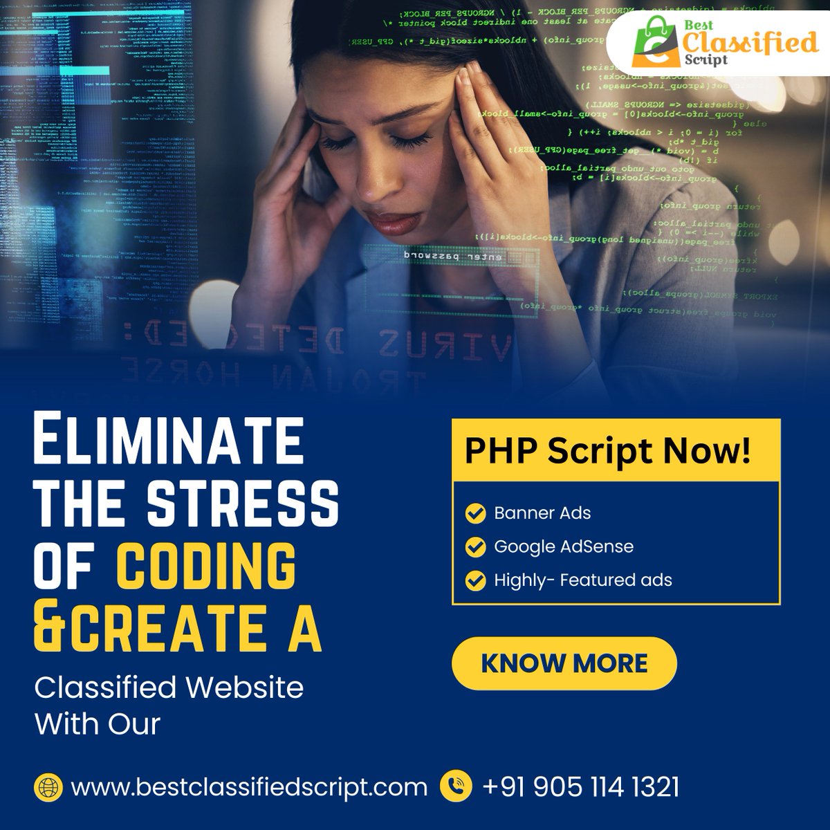 buyclassified's tweet image. Want to launch your #classifiedmarketplacewebsite?
Use our ready-made #PHPscript for the finest outcome! With all the top-tier features & flexible revenue models, you can earn from your website from day one!
Book your free trial!
☎️+91 90511 41321
🌐 bestclassifiedscript.com