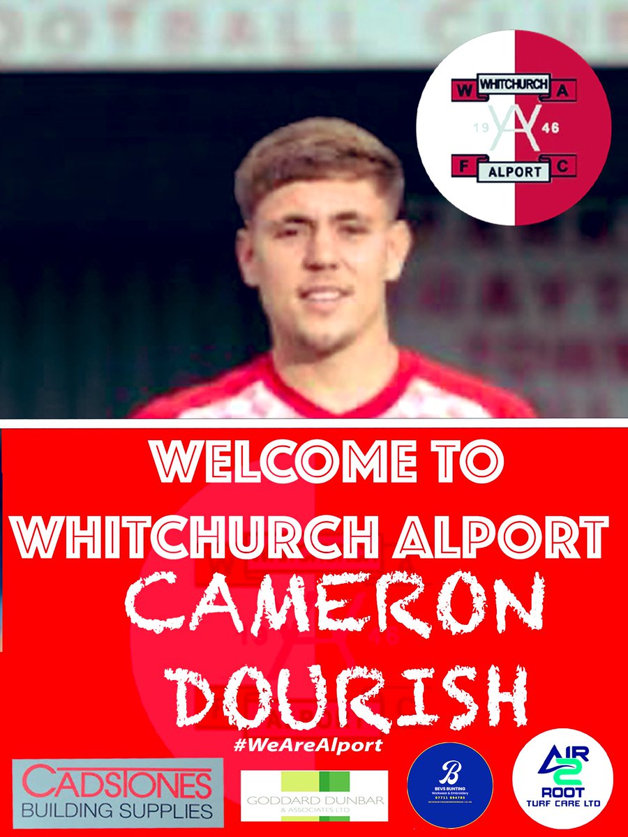 Whitchurch Alport Football Club (@alportfc) on Twitter photo WELCOME TO THE ALPORT CAMERON DOURISH🔴⚪️
We’re please to announce the signing of midfielder Cameron Dourish. Cam is vastly experienced, having played previously for Hodnet, and most recently Market Drayton Town, and will link up once again with <a href="/adamshillcock1/">adam shillcock</a> #WeAreAlport🔴⚪️ WELCOME TO THE ALPORT CAMERON DOURISH🔴⚪️
We’re please to announce the signing of midfielder Cameron Dourish. Cam is vastly experienced, having played previously for Hodnet, and most recently Market Drayton Town, and will link up once again with <a href="/adamshillcock1/">adam shillcock</a> #WeAreAlport🔴⚪️