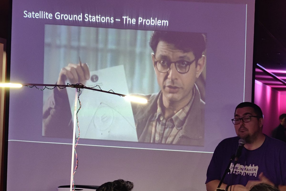 Day 1 of #37c3 and <a href="/Jeffrey_Roe/">Jeffrey Roe</a> kicked off his Build your own Satellite Ground Station with <a href="/tiny__GS/">tiny.GS</a> . Still some spots available for Day 4. Drop by the Irish Embassy at #Millyways for kit purchase or contact Jeffrey directly.