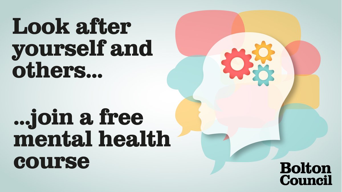 Free mental health and wellbeing sessions coming up in December and January. Debt and wellbeing Loss and bereavement Five ways to wellbeing Living life to the full Make every contact count Check the website to see if sessions are free for you. 👉 ww.bolton.gov.uk/mentalhealthse…