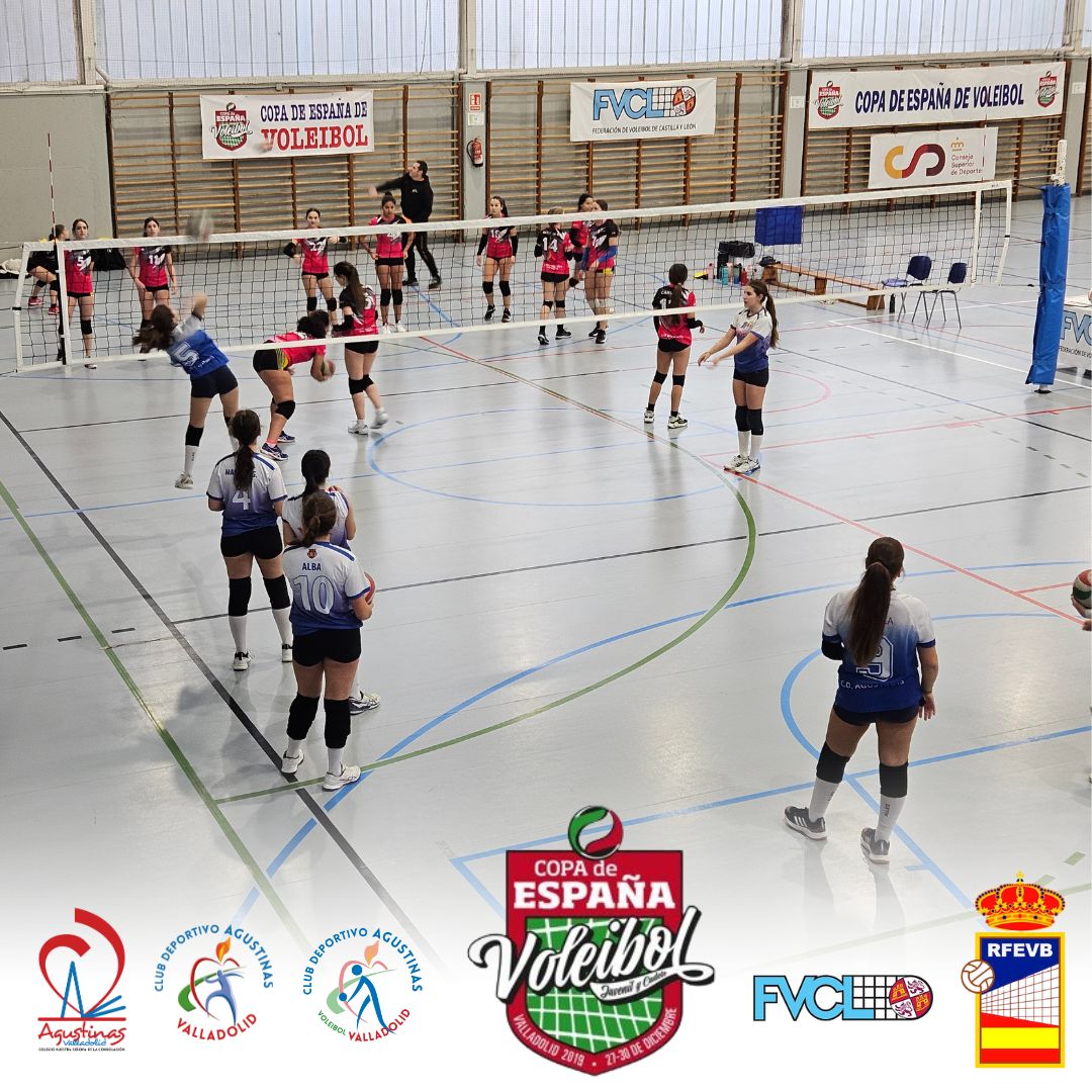 agustinasva's tweet image. ¡Hoy es un día especial para nuestros equipos femeninos cadete de #voleibol del CD #AgustinasVA! Comienzan su emocionante participación en la #COPAESPAÑAVB #Valladolid de la
@RFEVB
. A disfrutar, aprender y dejarlo todo en la cancha. ¡Vamos, chicas!🏐💙
#JuntosSomosElMejorEquipo