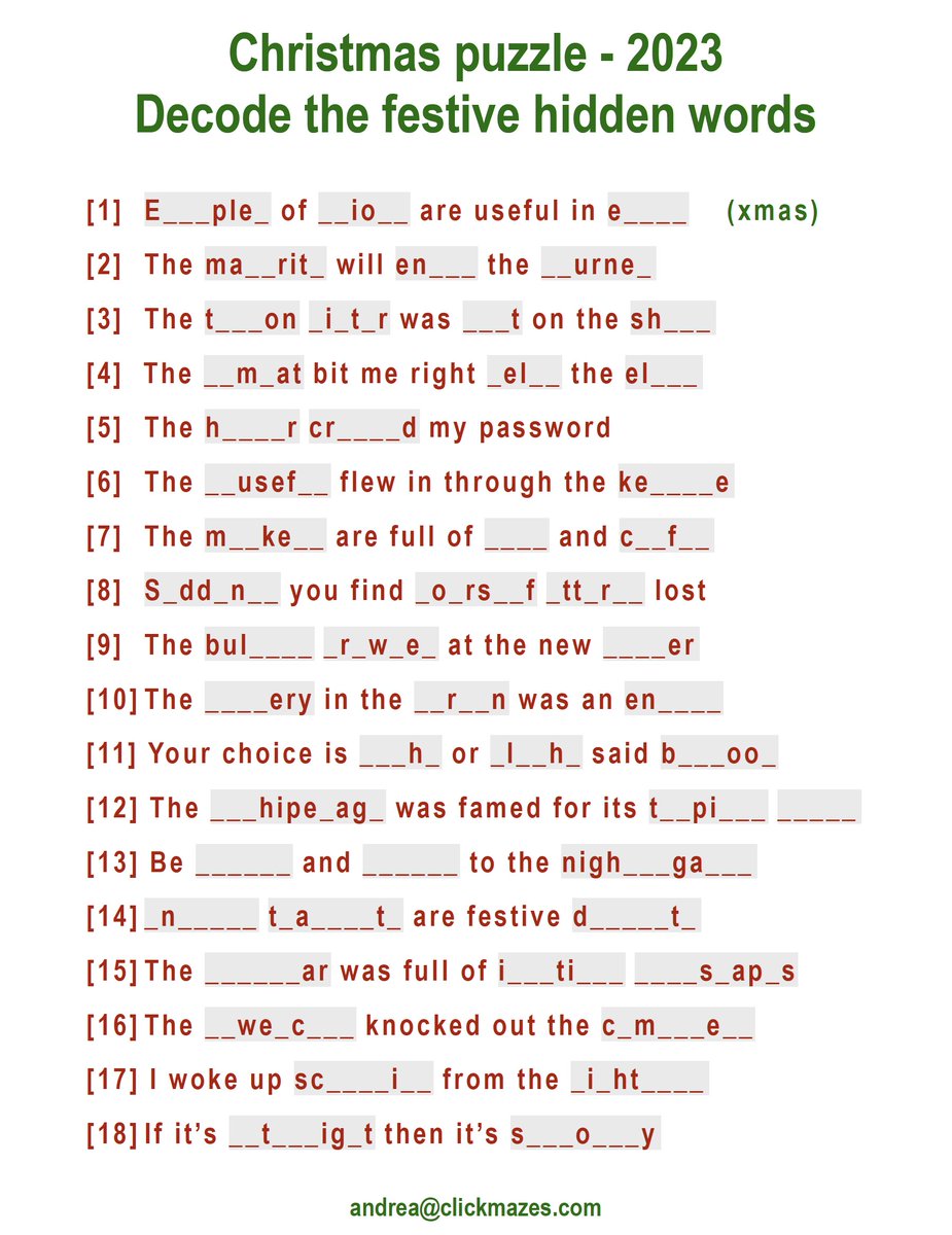 clickmazes's tweet image. 