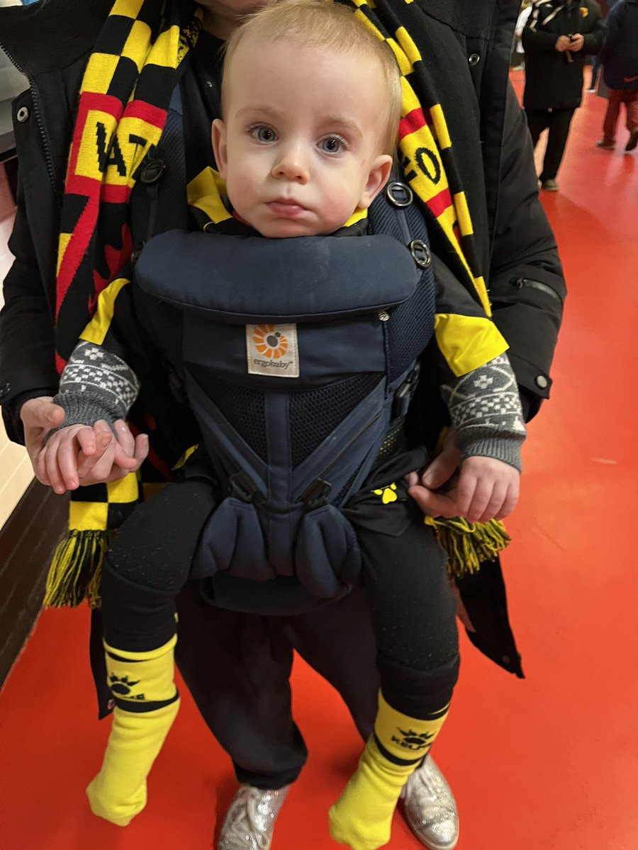 hernve_86's tweet image. The boys’ first #watfordfc match yesterday. Not sure they’ll be in a rush to go back after that one 😩