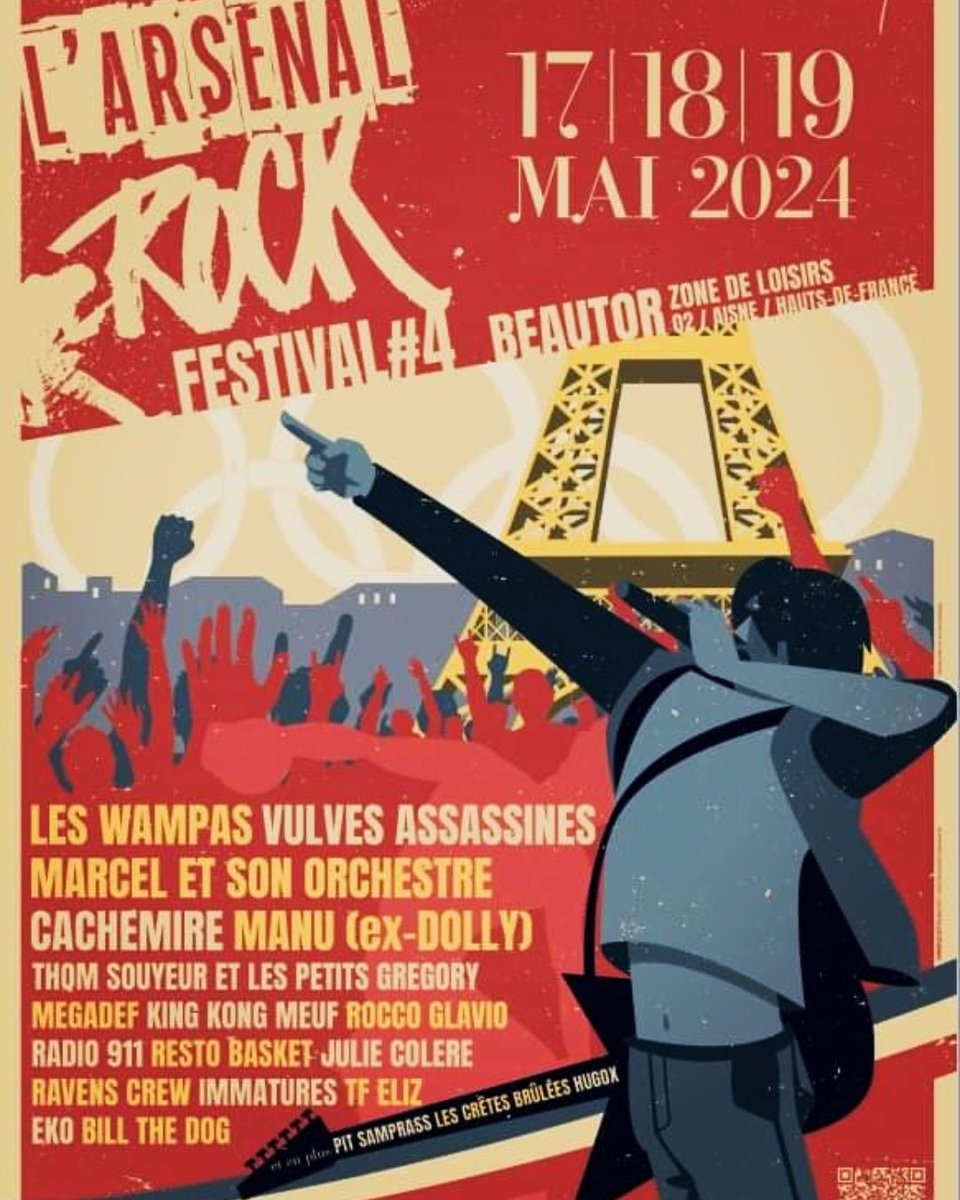 ArsenalFestival's tweet photo. L'affiche 2024 de #beautor #arsenalrock https://t.co/RKW3zysc8j