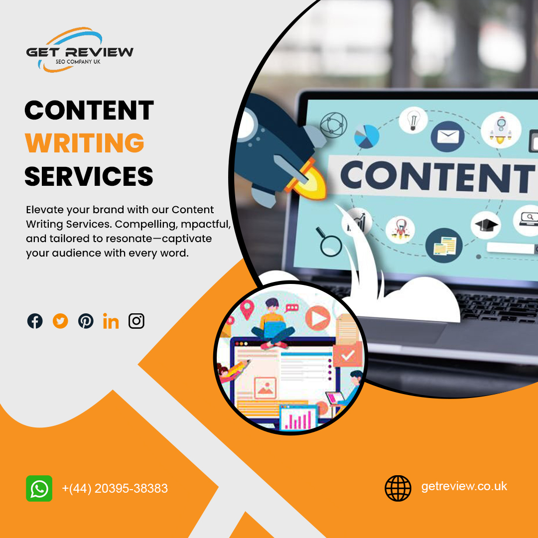 Unlock captivating content with Get Review's expert writing services! 📝✨ Elevate your brand narrative and engage your audience effortlessly.

Visit🌐: bit.ly/3T0RIIo
Email📧: info@getreview.co.uk
Call☎️: + (44) 20395-38383

#contentmarketing #contentmarketingservices