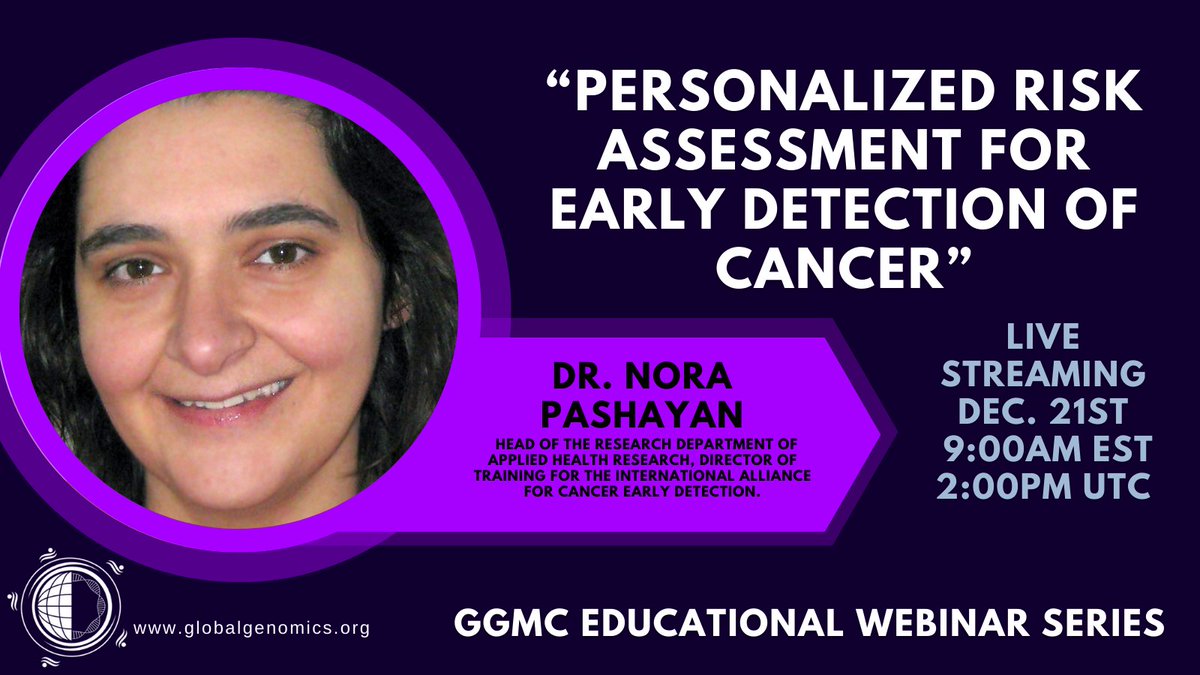 IHCC (@ihccglobal) on Twitter photo A HUGE thank you to Dr. Nora Pashayan for her presentation, which is now available for viewing via the GGMC Youtube Channel!
~~
The entire presentation of "Personalized Risk Assessment For Early Detection of Cancer," is linked here:
youtube.com/watch?v=oOKJgl… A HUGE thank you to Dr. Nora Pashayan for her presentation, which is now available for viewing via the GGMC Youtube Channel!
~~
The entire presentation of "Personalized Risk Assessment For Early Detection of Cancer," is linked here:
youtube.com/watch?v=oOKJgl…