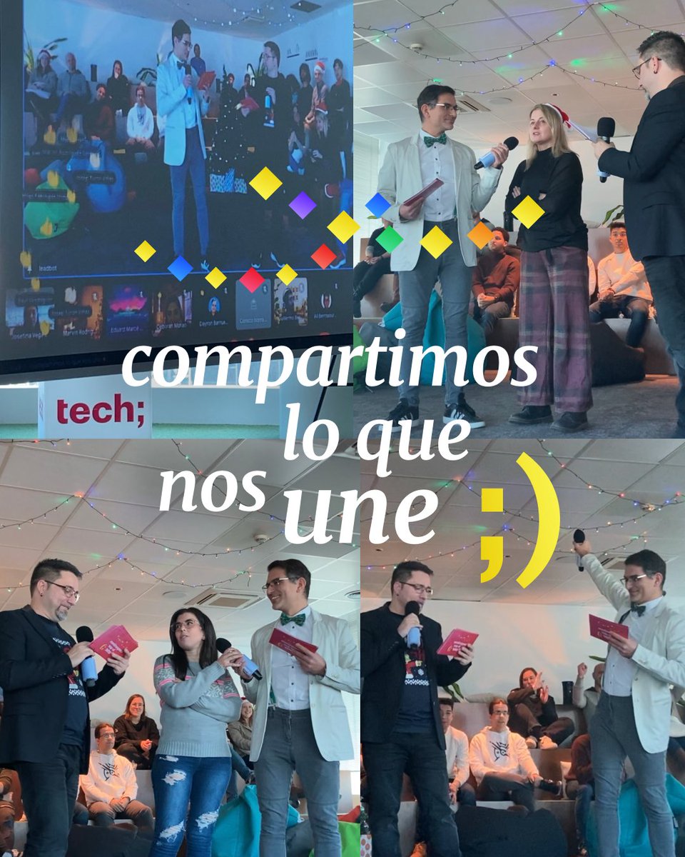 leadtech_social's tweet image. 𝘾𝙤𝙢𝙥𝙖𝙧𝙩𝙞𝙢𝙤𝙨 𝙡𝙤 𝙦𝙪𝙚 𝙣𝙤𝙨 𝙪𝙣𝙚… ¡felices fiestas! 🎉

En esta última gala del año disfrutamos de la compañía de nuestros/as leadtechers y de algunos consejos para estas señaladas fechas.

¿Y tú, cómo vas a disfrutar estas fechas? 

#Leadtech #Talent