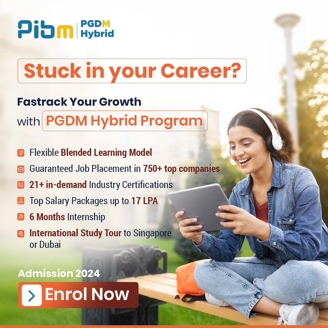 🚀 Boost your professional journey, break free from career constraints. Our flexible blended learning model ensures your success.

tinyurl.com/spdr3622

#MBA #PGDM #OnlineMBA #PGDMHybrid #LearnwithPIBM #PIBM #PIBMPune