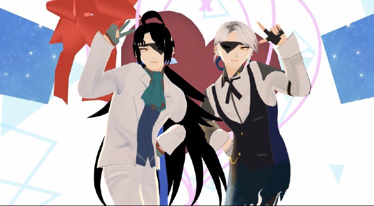 「ツバメさんから双子ちゃのMMDいただきまして、動く双子ちゃ究極の癒しですヒンッッ」|UNZのイラスト